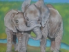 Pastel "Mother and Daughter Love"
